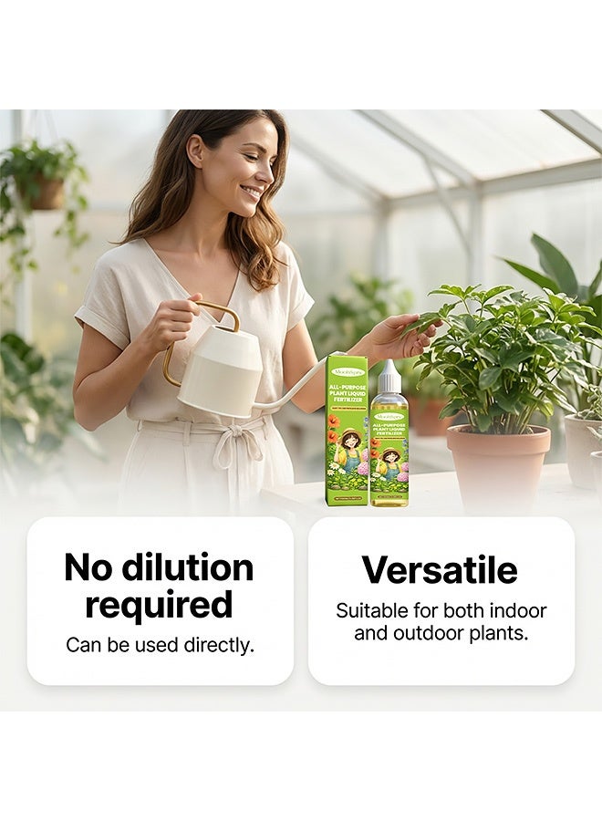 MOONSPRY Plant liquid fertilizer - Daily gardening pot plant maintenance plant nutrient supplement portable care agent 100ml - Image 2